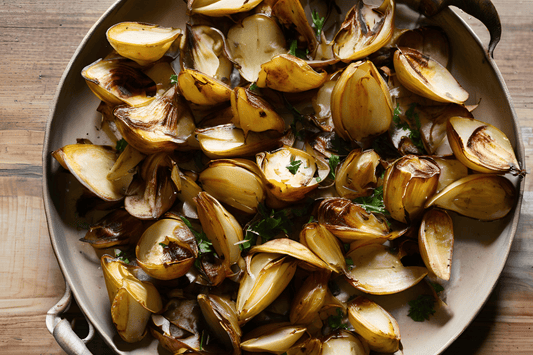 Roasted Jerusalem Artichokes with Garlic, Thyme and Lemon