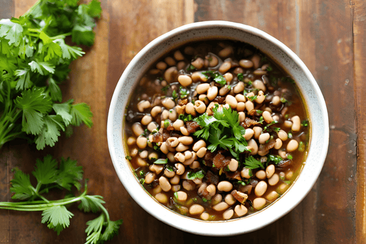 Savoury Southern-Style Black Eyed Peas With Smoky Bacon