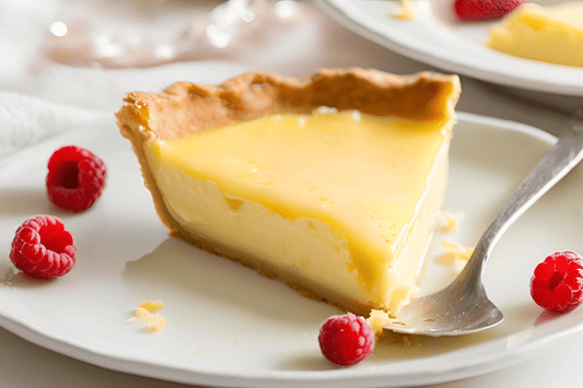 Classic Egg Custard Pie With a Flaky Crust