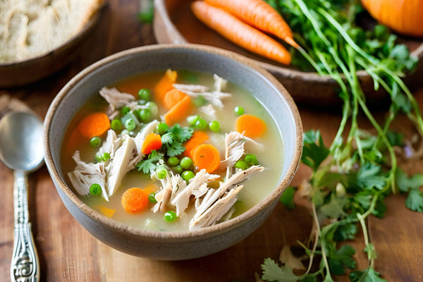 Homemade Turkey Soup With Vegetables