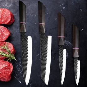 Haru Ebony Handle Knife set